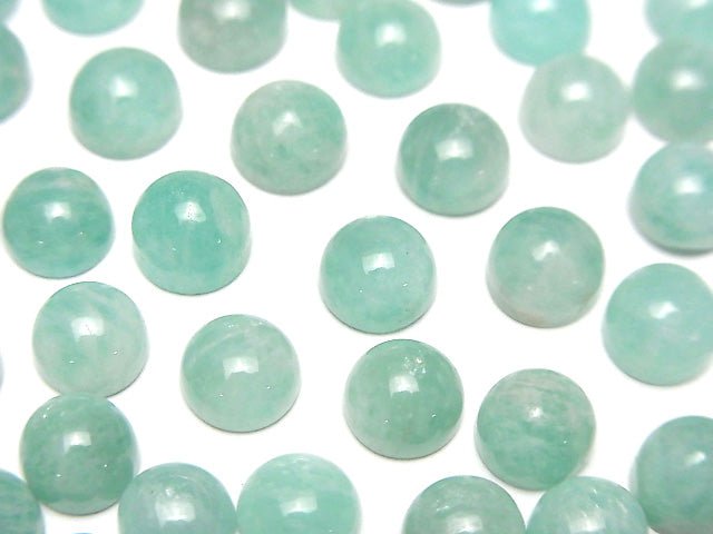 [Video] Amazonite AA++ Round Cabochon 6x6mm 5pcs