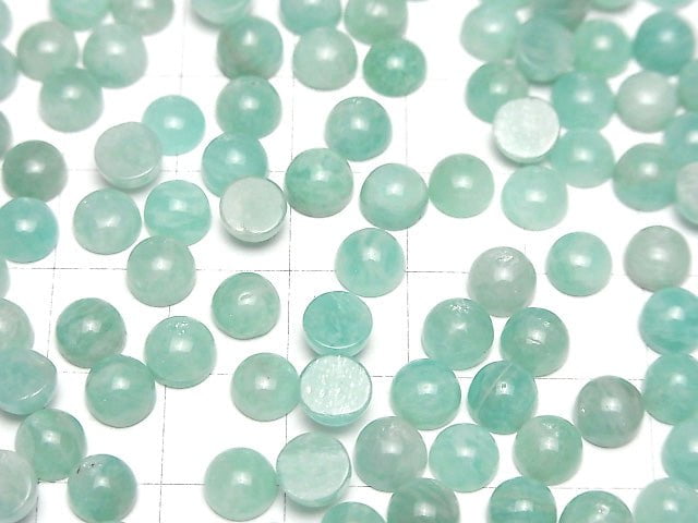 [Video] Amazonite AA++ Round Cabochon 6x6mm 5pcs