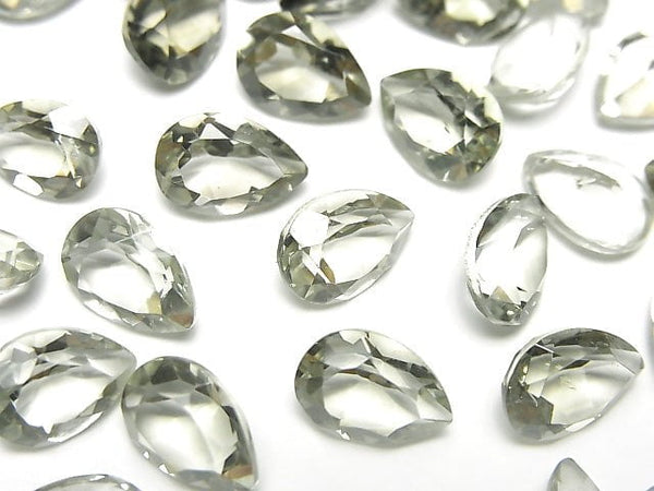 [Video]High Quality Green Amethyst AAA Loose stone Pear shape Faceted 10x7mm 5pcs