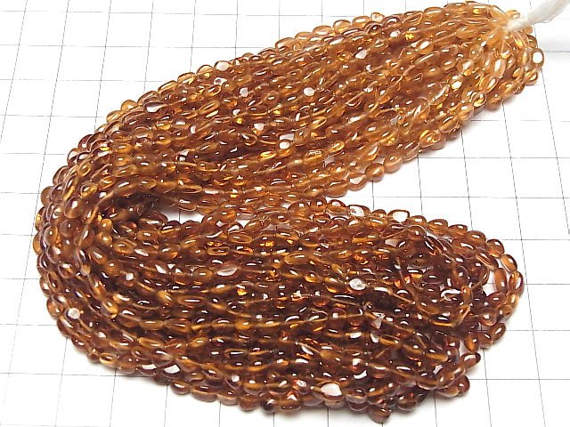 [Video] High Quality Hessonite Garnet AAA Small Nugget 1strand beads (aprx.15inch / 38cm)