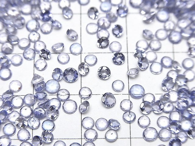 [Video]High Quality Tanzanite AAA Loose stone Round Faceted 3x3mm 10pcs