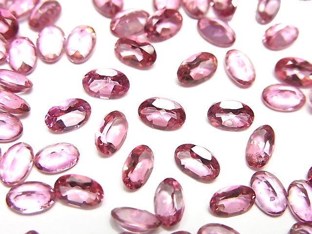 [Video]High Quality Pink Topaz AAA Loose stone Oval Faceted 6x4mm 10pcs