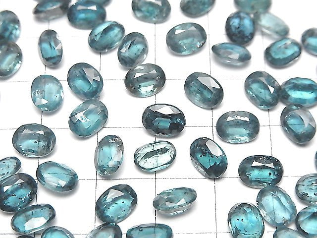 [Video]High Quality Indigo Blue Kyanite AAA- Loose stone Oval Faceted 8x6mm 2pcs