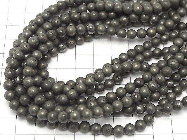 1strand $6.79! Golden Pyrite AAA Round 6mm 1strand beads (aprx.15inch / 37cm)