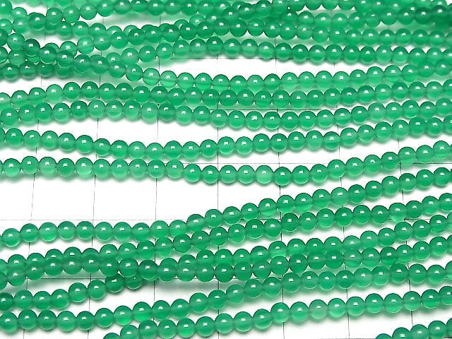 [Video] Green Onyx AAA Round 3mm 1strand beads (aprx.15inch / 37cm)