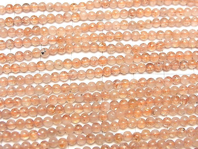 1strand $7.79! Sunstone AA++ Round 3mm 1strand beads (aprx.15inch/38cm)