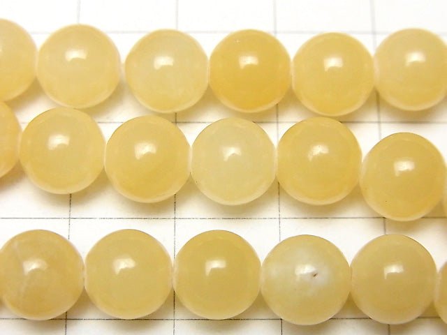 [Video] Yellow Jade Round 8mm 1strand beads (aprx.15inch/36cm)