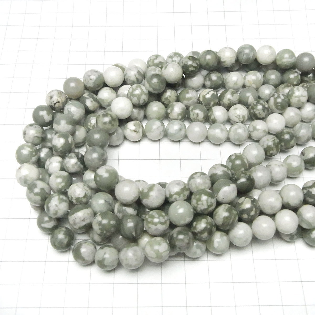 1 fil de perles 8,79 $ ! Lapis Nevada (Sauschlite) Rond 10 mm (environ 38 cm)