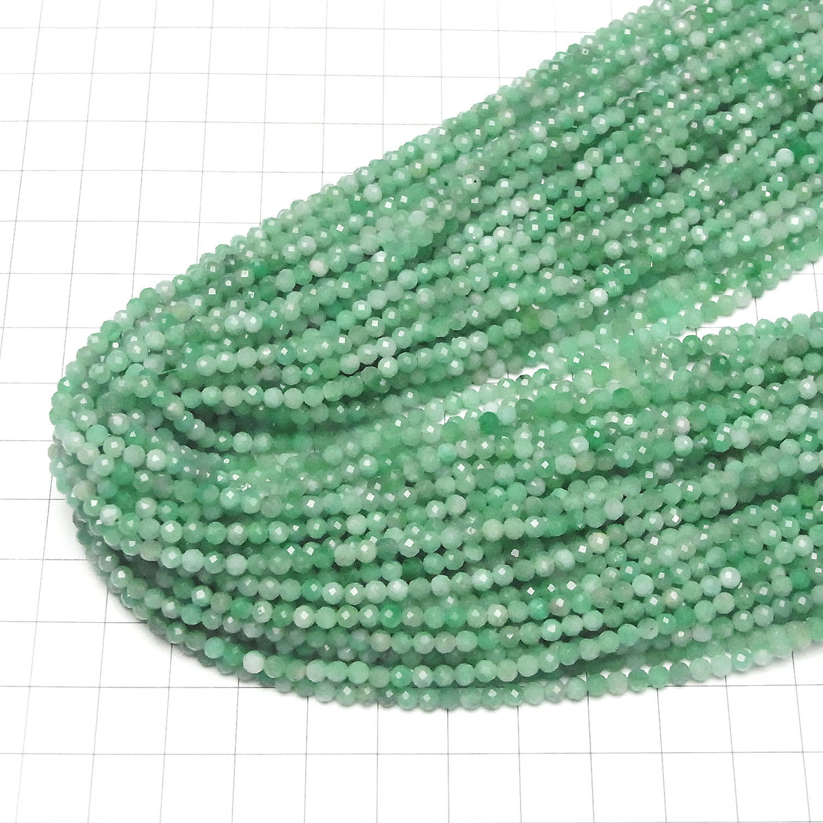 High Quality! Brazilian Emerald AAA- Faceted Round 3mm half or 1strand beads (aprx.14inch/36cm)