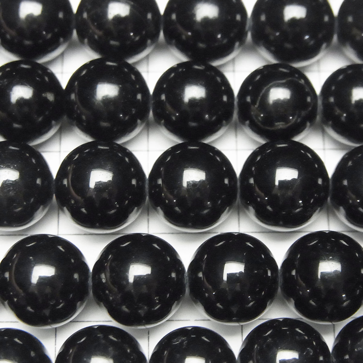 Black Tourmaline AAA- Round 10mm half or 1strand beads (aprx.15inch/36cm)