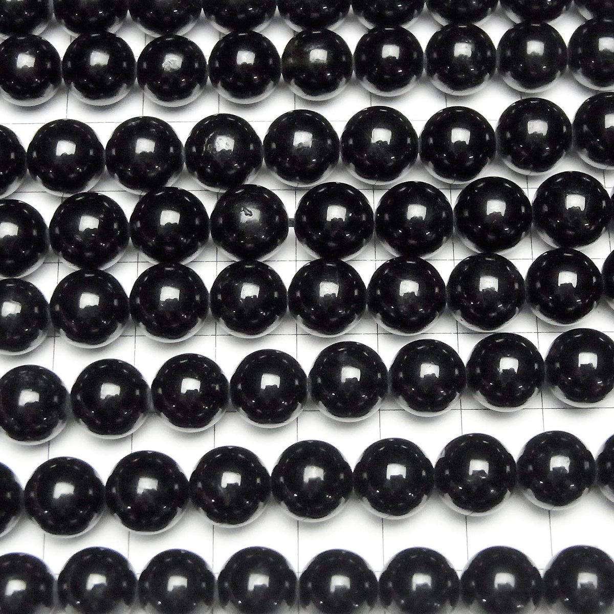 Black Tourmaline AAA- Round 10mm half or 1strand beads (aprx.15inch/36cm)