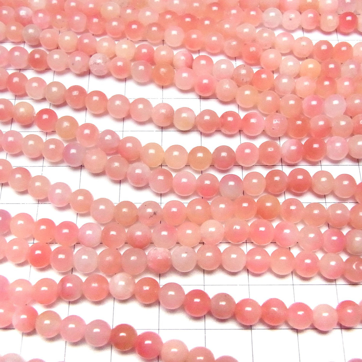 Pink & Yellow Jade Round 6mm 1strand beads (aprx.15inch / 36cm)