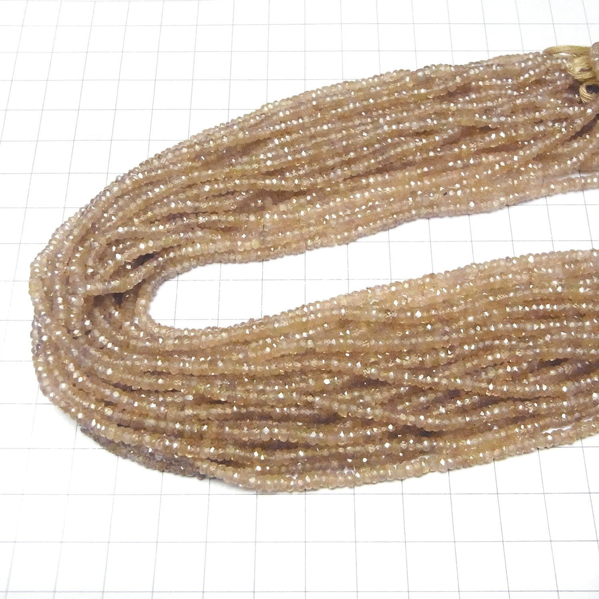 High Quality! Natural Zircon AAA- Faceted Button Rondelle half or 1strand beads (aprx.13inch/32cm)