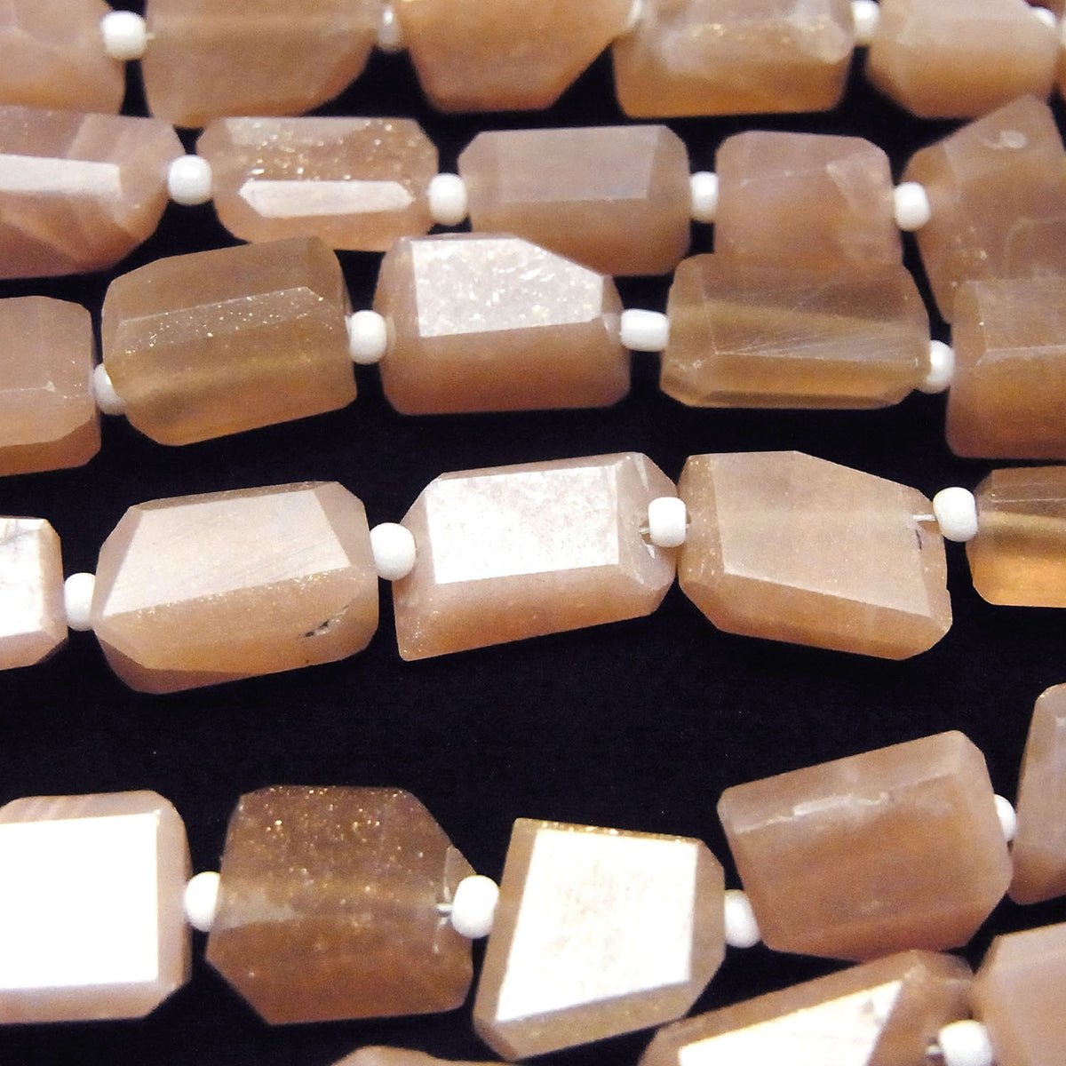 High Quality Orange Moonstone AAA- Faceted Nugget 1strand beads (aprx.12inch/30cm)
