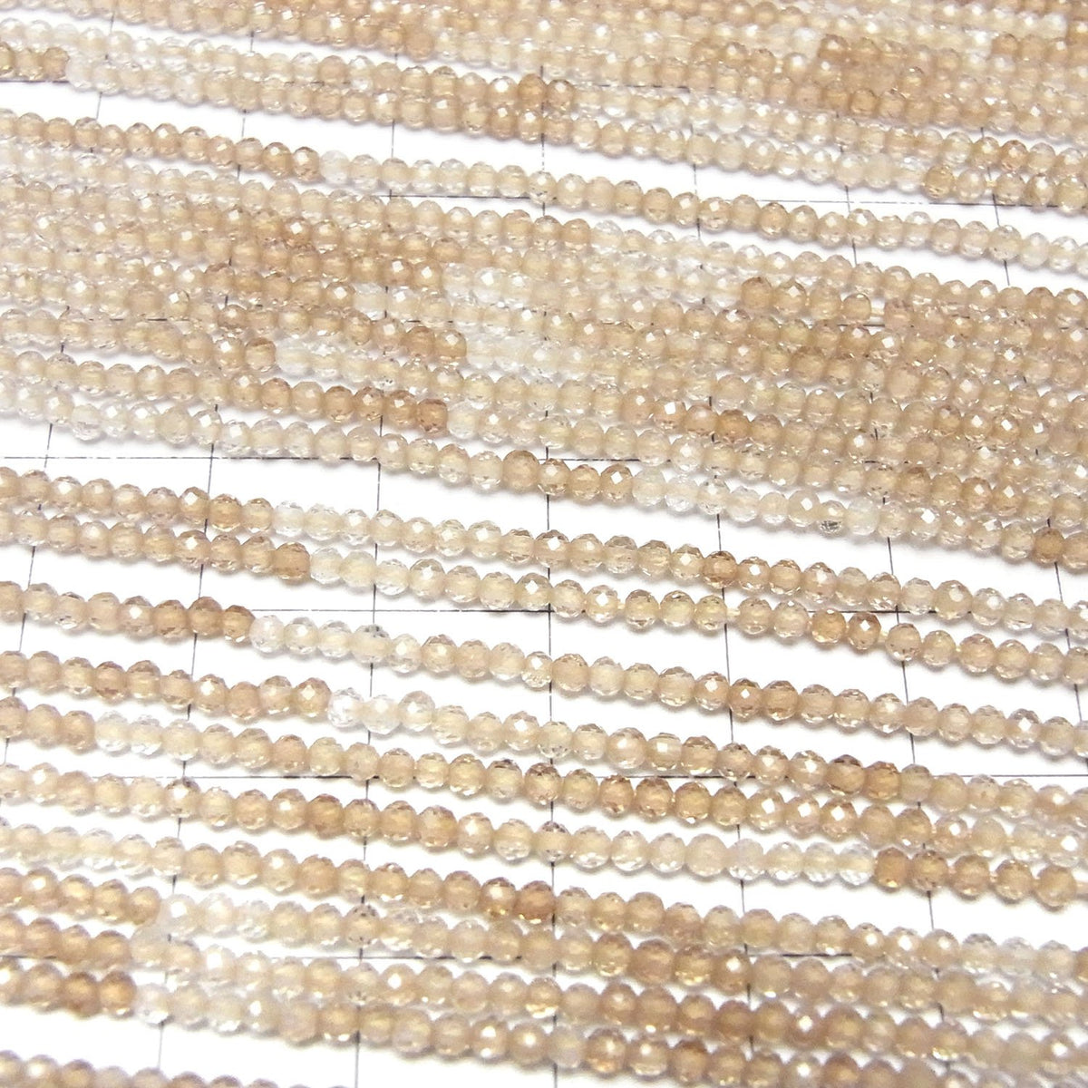 Haute Qualité ! Topaze Brune AAA Ronde Semi Facettée 2.5mm 1 fil de perles (env. 12inch / 30cm)