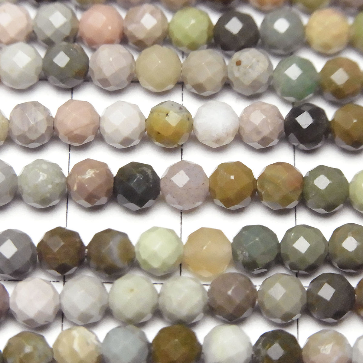 High Quality! Imperial Jasper 32Faceted Round 4mm 1strand beads (aprx.15inch/37cm)