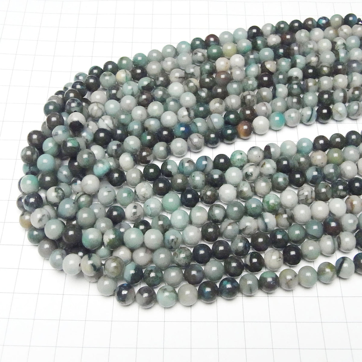 Chrysocolla AA+ Round 8mm half or 1strand beads (approx. 15 inches/38 cm)