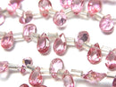 [Video]High Quality Pink Topaz AAA Pear shape Faceted 6x4mm half or 1strand (28pcs)