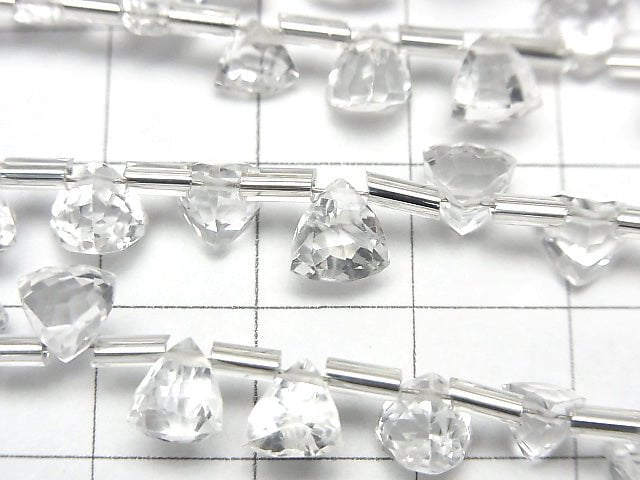 [Video] High Quality Crystal AAA-Three-dimensional Triangle Cut 6x6x6mm half or 1strand (18pcs)