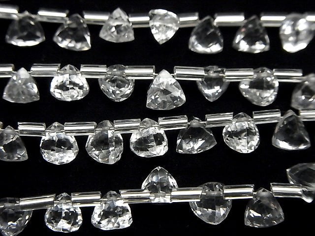 [Video] High Quality Crystal AAA-Three-dimensional Triangle Cut 6x6x6mm half or 1strand (18pcs)