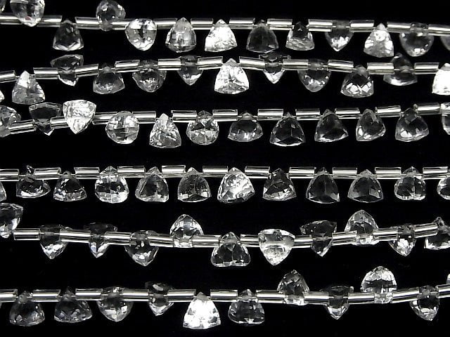 [Video] High Quality Crystal AAA-Three-dimensional Triangle Cut 6x6x6mm half or 1strand (18pcs)