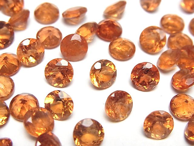 [Video] High Quality Imperial Topaz AAA- Loose stone Round Faceted 6x6mm 2pcs