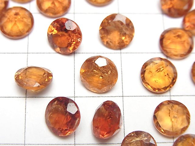 [Video] High Quality Imperial Topaz AAA- Loose stone Round Faceted 8x8mm 2pcs