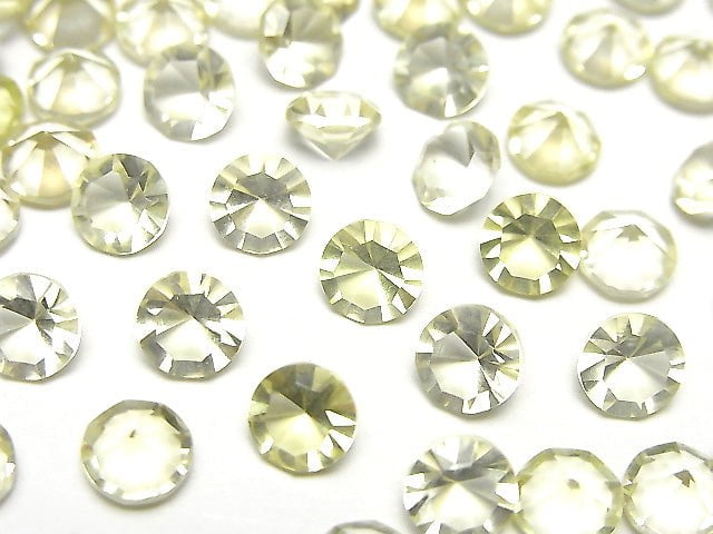 [Video]High Quality Lemon Quartz AAA- Loose stone Round Concave Cut 6x6mm 5pcs