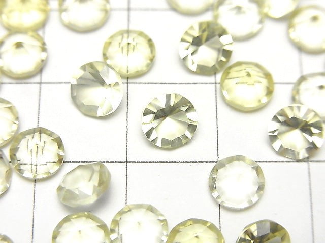 [Video]High Quality Lemon Quartz AAA- Loose stone Round Concave Cut 6x6mm 5pcs