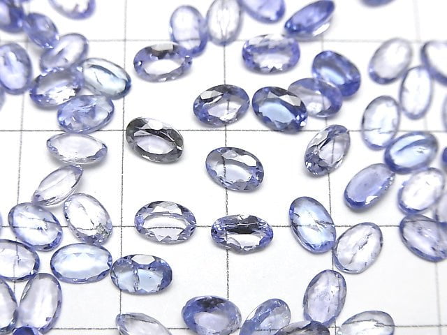 [Video] High Quality Tanzanite AAA- Loose stone Oval Faceted 6x4mm 5pcs