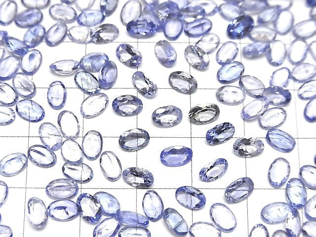 [Video] High Quality Tanzanite AAA- Loose stone Oval Faceted 6x4mm 5pcs