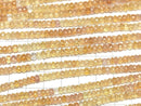 [Video] High Quality Imperial Topaz AA++ Faceted Button Rondelle half or 1strand beads (aprx.15inch/38cm)