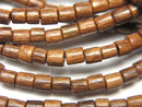 Wood Beads  Tube 3x3x3mm 1strand beads (aprx.15inch/38cm)