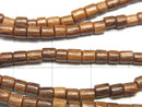 Wood Beads  Tube 3x3x3mm 1strand beads (aprx.15inch/38cm)