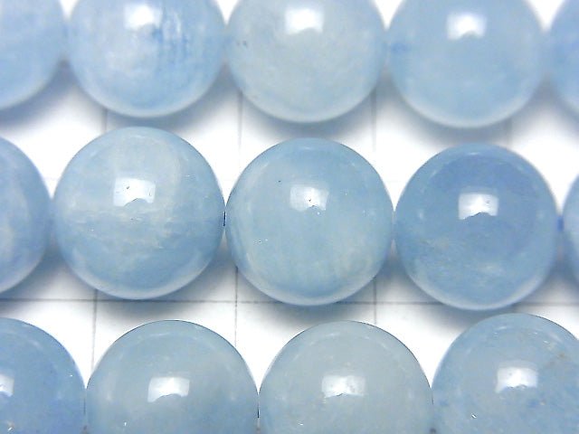 [Video] Mozambique Aquamarine AA++ Round 12mm half or 1strand beads (aprx.15inch/36cm)