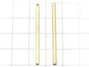 Metal Parts Square stick parts 40 x 2 x 2 mm gold color 5 pcs