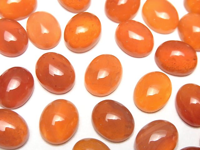 [Video] Carnelian AAA Oval Cabochon 11x9mm 5pcs $12.99!