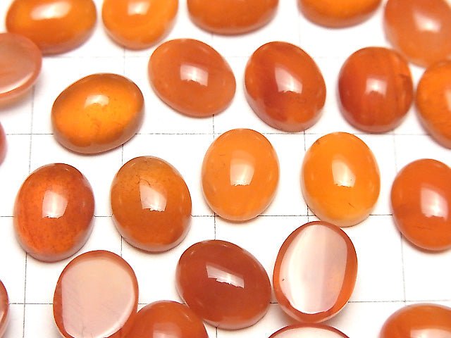 [Video] Carnelian AAA Oval Cabochon 11x9mm 5pcs $12.99!