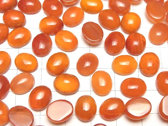 [Video] Carnelian AAA Oval Cabochon 11x9mm 5pcs $12.99!