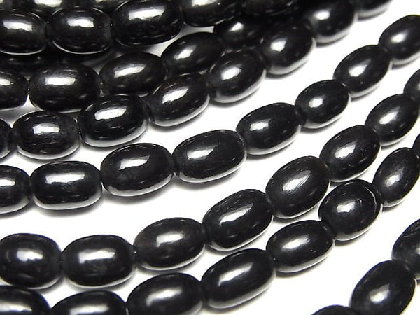 1strand $4.79! Buffalo Horn Rice 9x6x6 Black 1strand beads (aprx.15inch / 38cm)