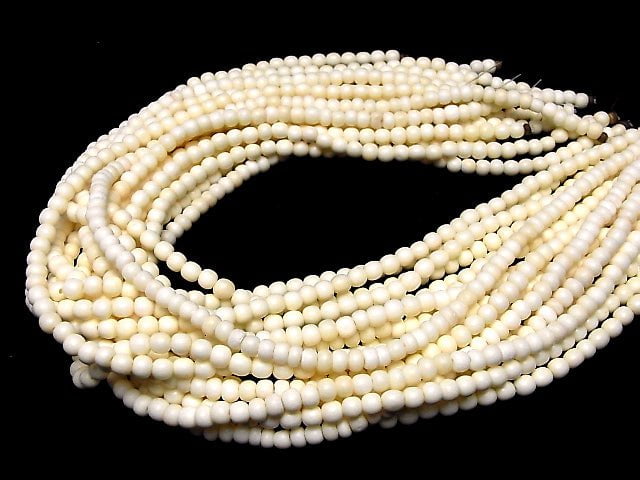 Buffalo Born  Semi Round 4-5mm 1strand beads (aprx.15inch/38cm)