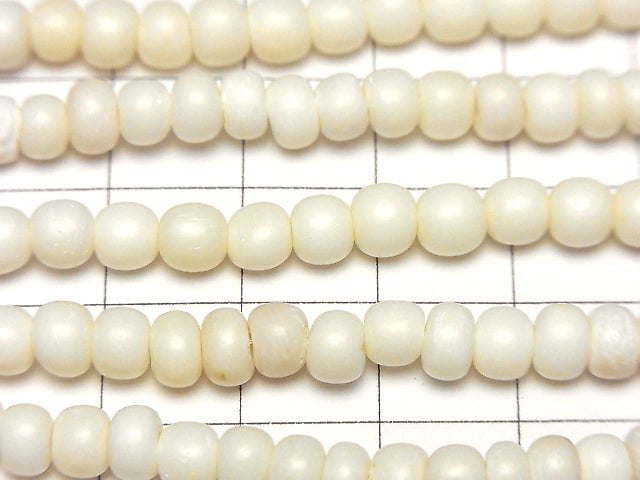 Buffalo Born  Semi Round 4-5mm 1strand beads (aprx.15inch/38cm)