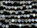 [Video] High Quality Rainbow Moonstone AA++ Diamond Faceted 9x9mm half or 1strand (18pcs)