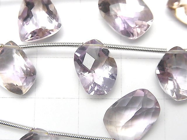 [Video] High Quality Ametrine AAA Fancy Shape Faceted 1strand (9pcs)