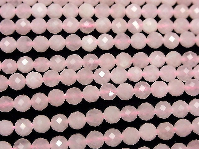 High Quality!  1strand $7.79! Rose Quartz AA++ 64Faceted Round 6mm 1strand beads (aprx.15inch/37cm)