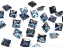 [Video] High Quality London Blue Topaz AAA Loose stone Princess Cut 5x5mm 3pcs