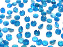 [Video] High Quality Neon Blue Apatite AAA Undrilled Round Faceted 5x5mm 2pcs