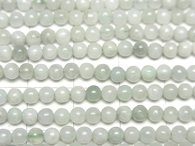 1strand $6.79! Pastel Green! Burma Jadeite AA Round 3mm 1strand beads (aprx.15inch / 38cm)