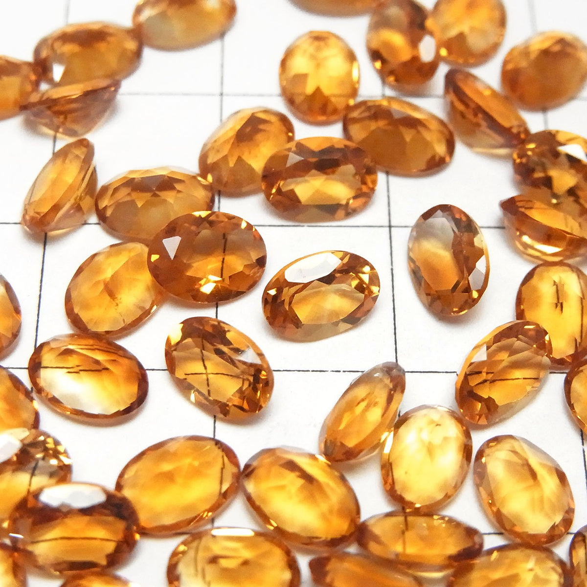 High Quality Madeira Citrine AAA Loose Stone Oval Faceted 7x5mm 3pcs