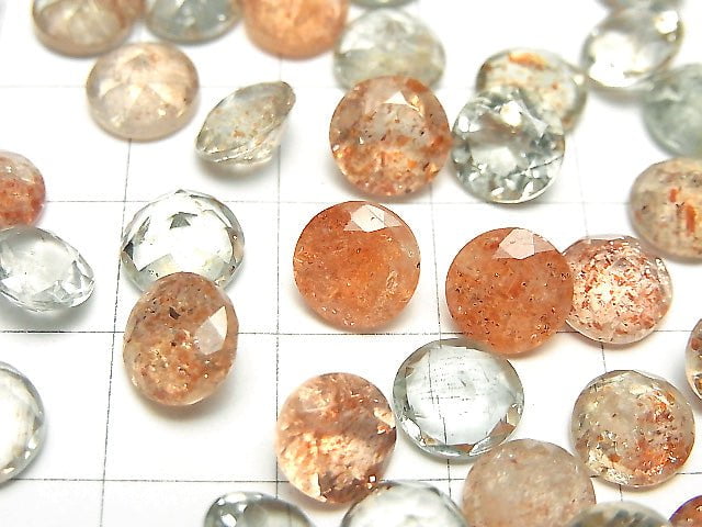 [Video] High Quality Multi Color Sunstone AAA Undrilled Round Faceted 8x8mm 5pcs $12.99!